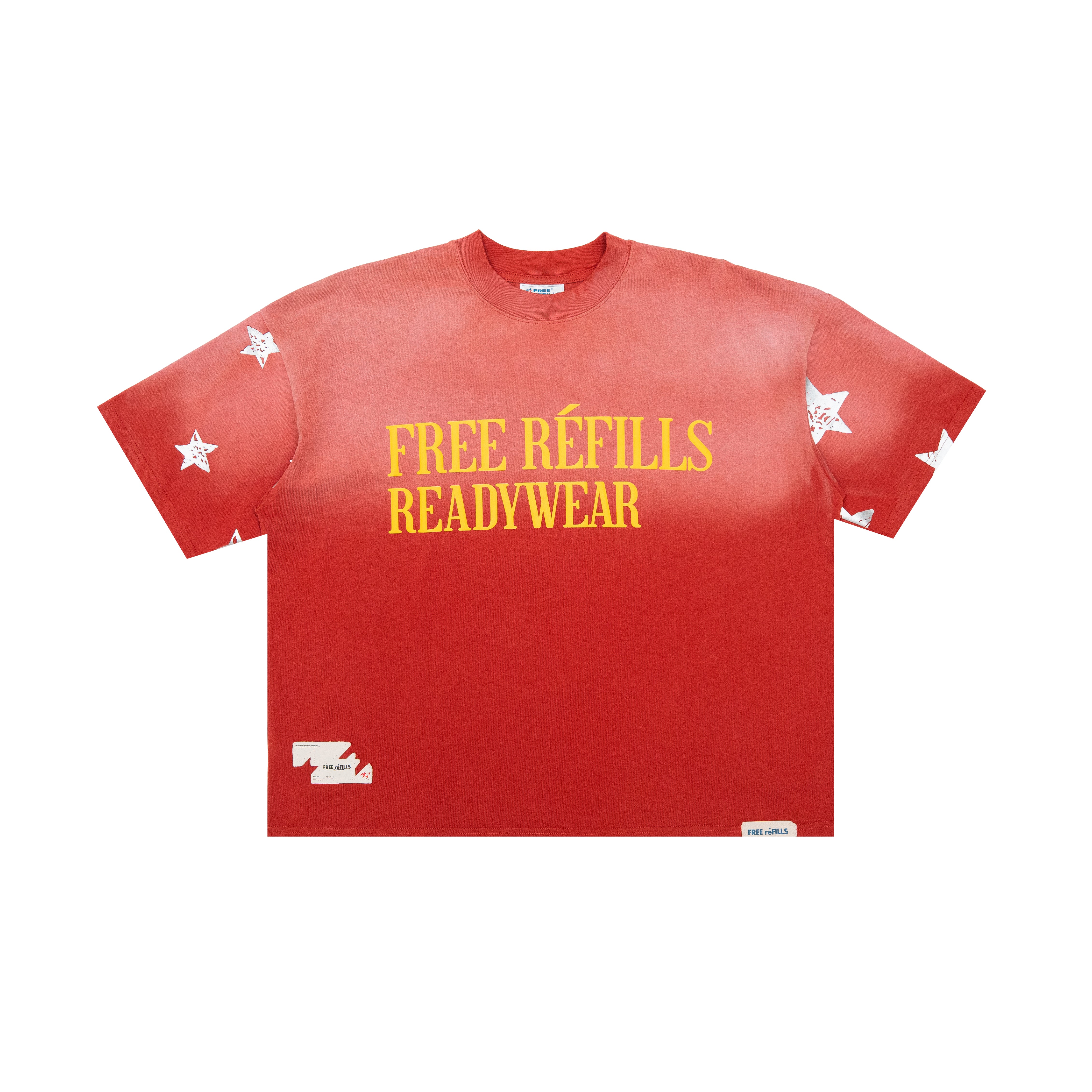 Starry Sun Fade Tee - Red