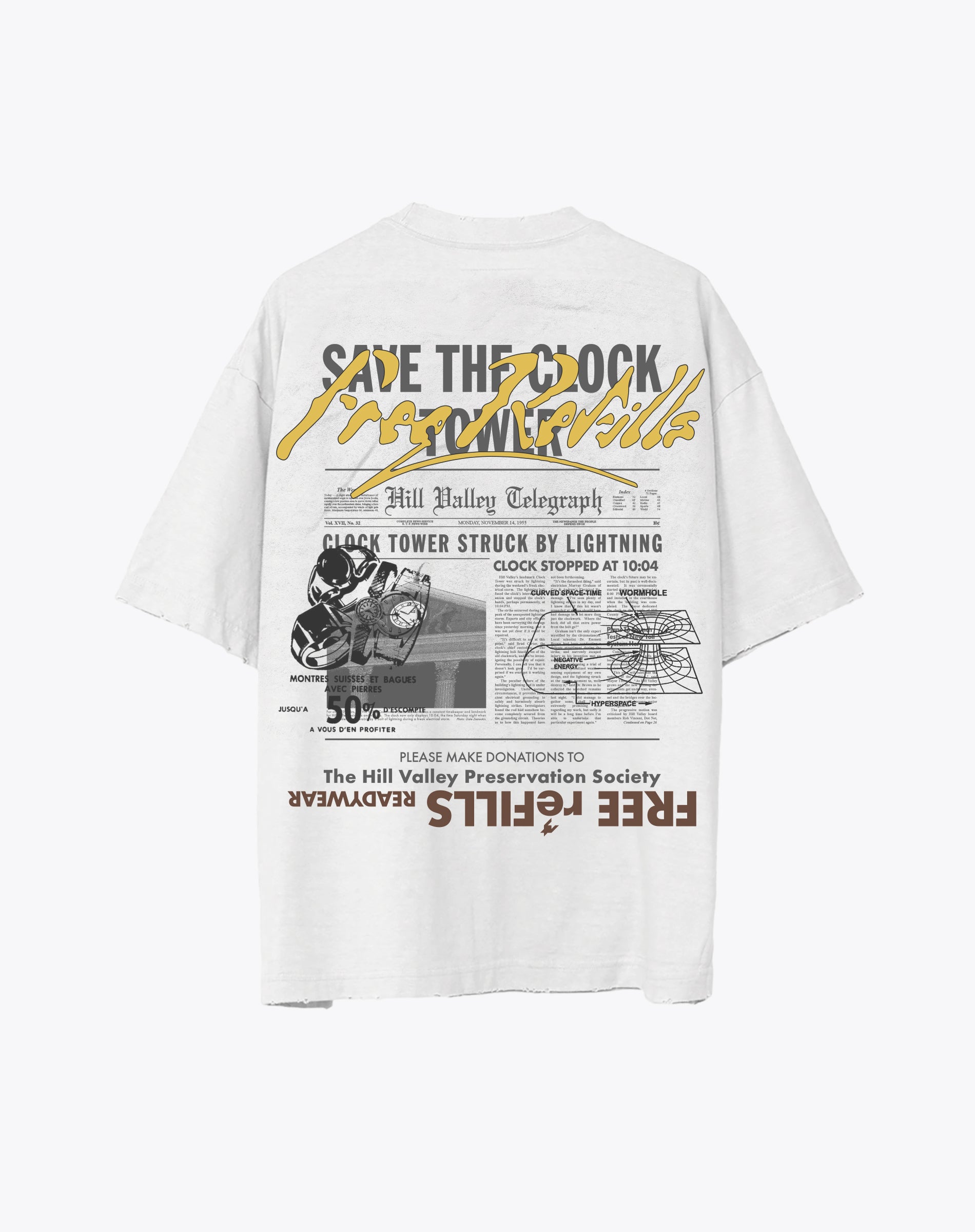 Time Travel Tee - Vintage White